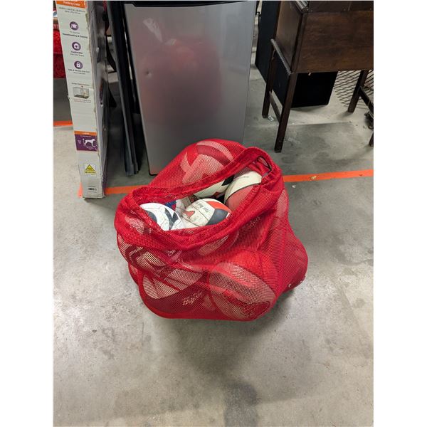 Laundry Bag Full of UOFW Wesmen Basketballs Volleyballs Soccer Balls plus others