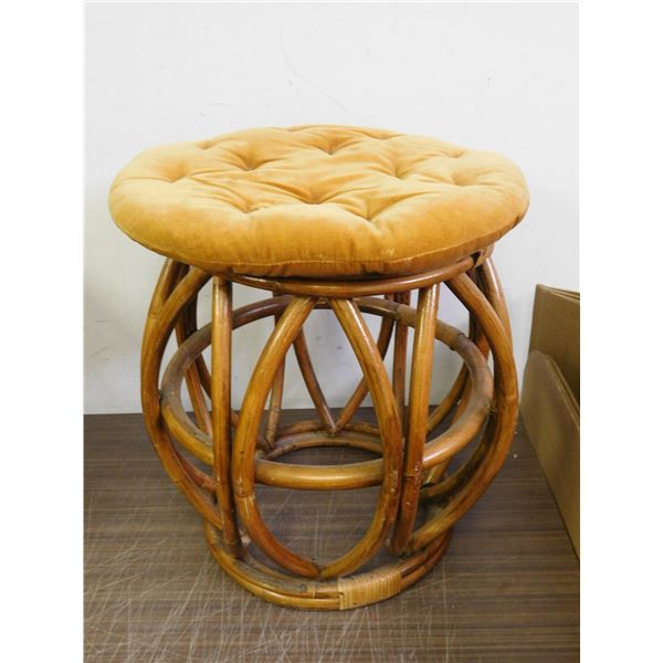 Bamboo Stool / Foot Rest  with Cushion