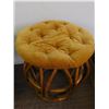 Image 2 : Bamboo Stool / Foot Rest  with Cushion