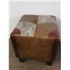Image 1 : Upholstered Square Ottoman Foot Rest