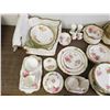 Image 5 : HUGE Royal Albert Fine Bone China "American Beauty" Dining Set with Teapot, Cups, Saucers, Plates