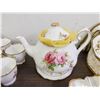 Image 8 : HUGE Royal Albert Fine Bone China "American Beauty" Dining Set with Teapot, Cups, Saucers, Plates