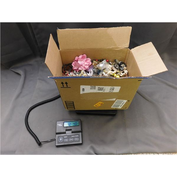 Box of Costume Jewelry 12lbs Assorted