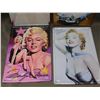 Image 2 : Lot of 4 Marilyn Monroe Tin Wall Decor Signs 8" x 12"
