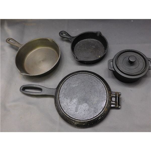 Small Cast Iron Egg, Waffle Press , Mini Crock, etc