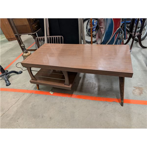 Vintage Mid Century Coffee Table Two Tier