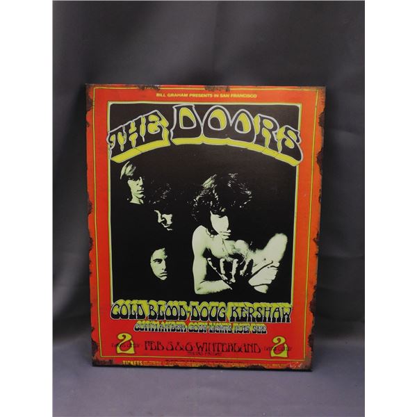 Canvas Printed Wall Hanging "The Doors" Cold Blood Kershaw Tour Concert Poster Reproduction