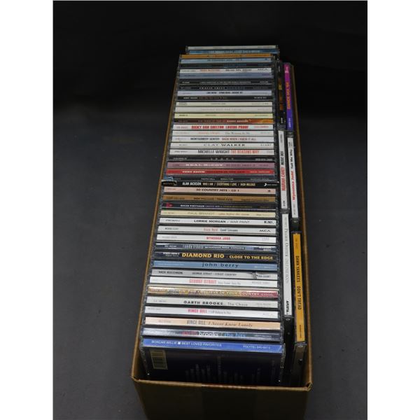 Lot of 49 Assorted CDs Garth Brooks, Shania Twain, Patsy Cline, Luke Bryan, Assorted Country