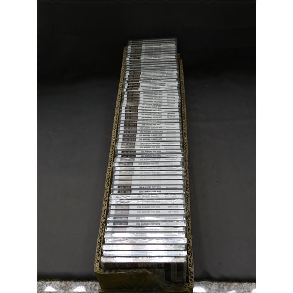 Lot of 60 Brand New Sealed Karaoke CDs with Graphics Classic, Pop, Super Hits