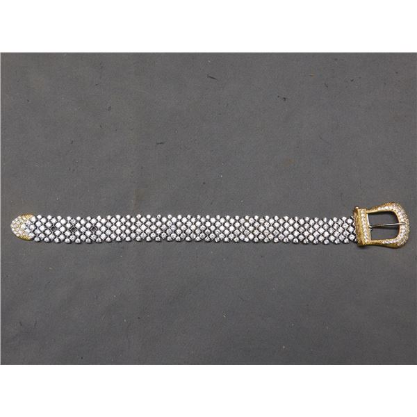 Butler 4 Row Belt Style Women's Rhinestone Bracelet