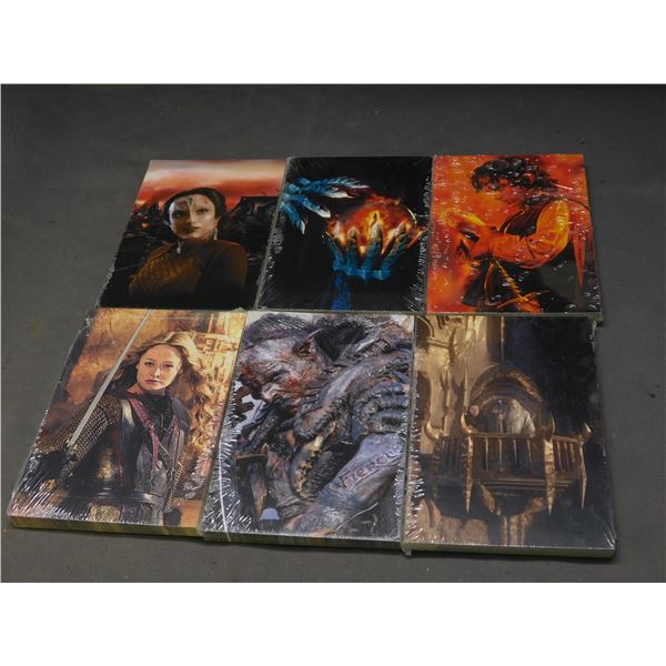 Lot of 6 Decipher Sealed Packs of CCG Promo Postcards Lord The Rings Star Trek