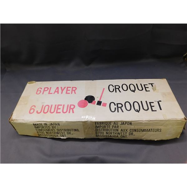 Vintage Made in Japan 6 Player Croquet