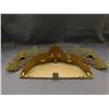 Image 4 : Vintage MCM Dart Syroco Gold Tone Ornate Wall Shelf & Sconces 1969