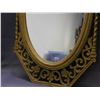 Image 3 : Vintage MCM 1965 Wall Hanging Oval Mirror Ornate Frame