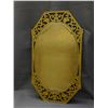 Image 4 : Vintage MCM 1965 Wall Hanging Oval Mirror Ornate Frame