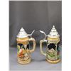 Image 5 : Pair of Western Germany Beer Steins