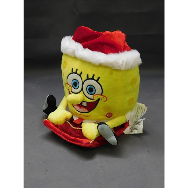 2012 Viacom Nickelodeon Spongebob Christmas Rocking Sound Plush