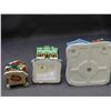 Image 2 : Lot of 3 Christmas Village Small Resin Figurines