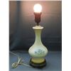 Image 1 : Lot of 2 Vintage Antique Ceramic Base Table Lamp and Porcelain Table Lamp