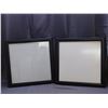 Image 1 : Pair of Square Black Picture Frames 23" x 23"