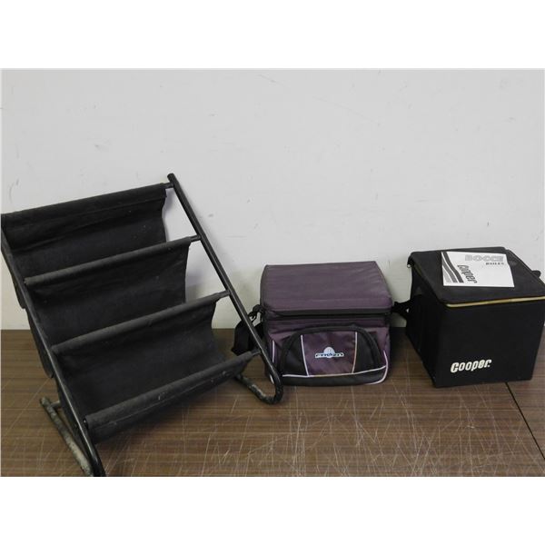 Bocce Ball Set, Cooler Bag, Fabric Shelf