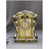 Image 2 : Mid Century Stained Glass Clock Tiffany Dale *lights up*
