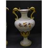 Image 2 : Lot of 3 Made in Italy Ceramic Vase, Pitcher and Server with Lid Yellow Floral, Ducks