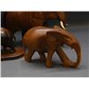 Image 2 : Lot of 6 Vintage Wooden Hand Carved Elephant Figurines Sculptures