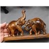 Image 6 : Lot of 6 Vintage Wooden Hand Carved Elephant Figurines Sculptures