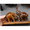 Image 7 : Lot of 6 Vintage Wooden Hand Carved Elephant Figurines Sculptures