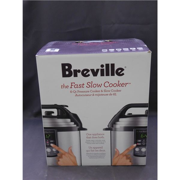 Breville Slow Cooker 6qt Pressure Cooker & Slow Cooker