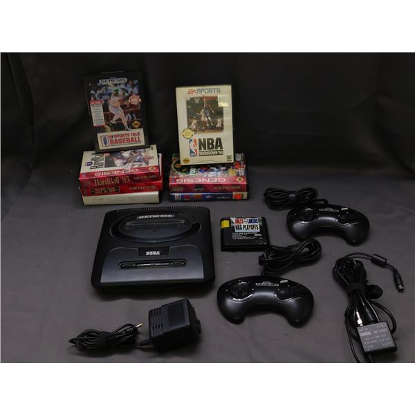 SEGA Genesis Video Game Console, 2 Controllers, Cables and 8 Games