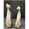 Image 4 : Pair of Siamese Cats Ceramic Figurines 14"
