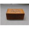 Image 1 : Carved Vintage Wooden Trinket Box 5.5" x 3.25" x 2"