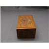 Image 2 : Carved Vintage Wooden Trinket Box 5.5" x 3.25" x 2"