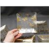 Image 4 : Lot of 5 Glass Gold Detail Square Plates