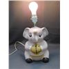 Image 1 : Ceramic Elephant Lamp *works* Martha Ceramic