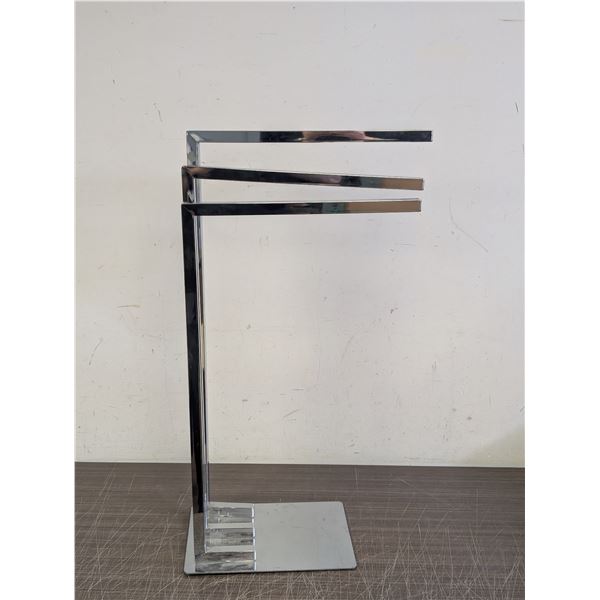 Chrome Floor Standing 3 Tier Towel Rack