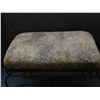 Image 2 : Upholstered Foot Stool with Metal Wire Legs