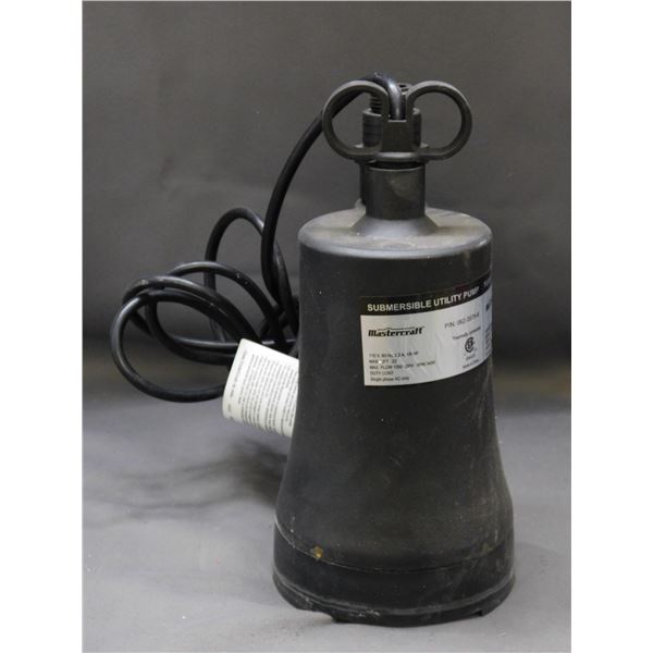 Mastercraft Submersible Utility Pump P/N 062-3575-6