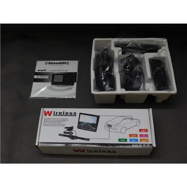 Wireless Car Rearview Camera Kit and Sirius XM Satellite Radio