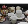 Image 3 : Lot of Fine Bone China Porcelain Tea Cups, Saucers, Bells, Plates, Pot, Trinket Box