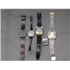 Image 4 : Lot of 5: 3 Working Mechanical Watches, 1 Digital Quartz Working and 1 Mechanical Not Working