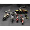 Image 1 : Lot of 7 Die Cast Motorcycles Various Sizes ( mostly Harley mostly 1:18 Scale )