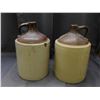 Image 2 : Lot of 2 Whisky / Wine Stoneware Crocks 1 Stamped Medalta and 1 Unmarked (2 gal?)