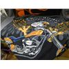 Image 2 : Lot of 2 Harley Davidson and Chopper Fleece Throw Blankets