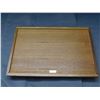 Image 3 : Vintage MCM 15" x 10" Teak Made in Thailand Wooden Tray with Handles