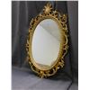 Image 1 : Vintage MCM Syroco 1967 Gold Tone Ornate Frame Oval Mirror 28"