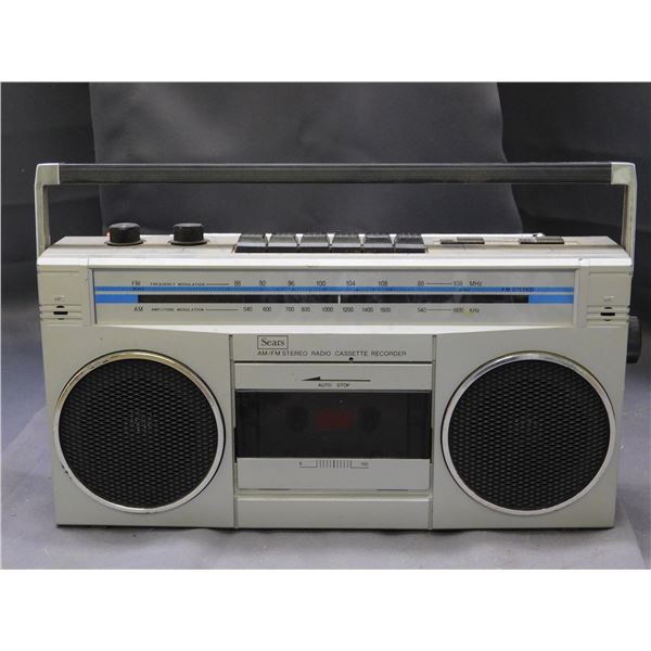 Sears AM FM Radio Cassette Recorder 20442