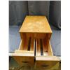Image 2 : Vintage Wooden Card Filing Cabinet 2 Drawers 13" x 16" x 10"